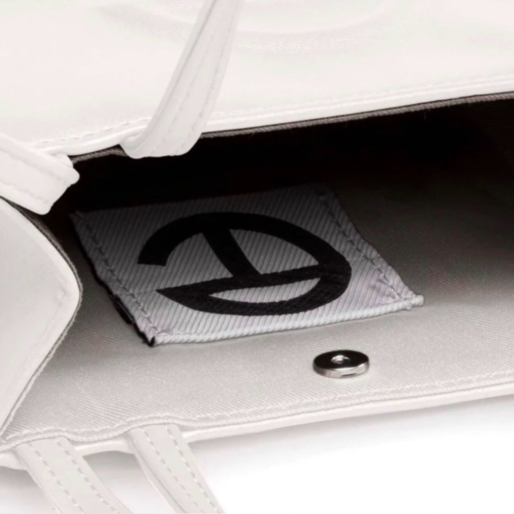 Telfar White Mini Shopping Bag and small matching belt - Picture 3 of 4